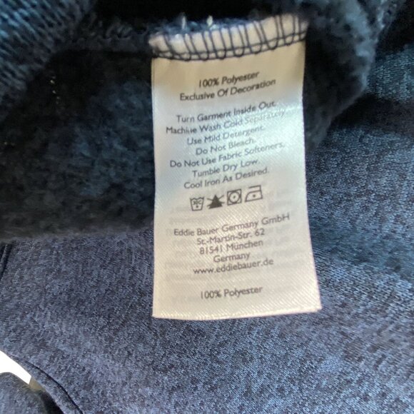 Eddie Bauer Mens XL Blue Heathered Pullover Sweater - Picture 3 of 4